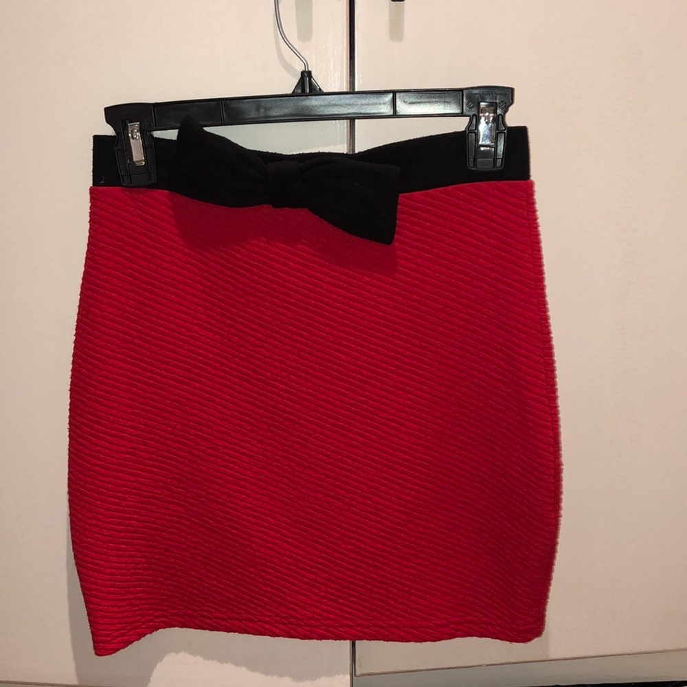 Red Mini Skirt